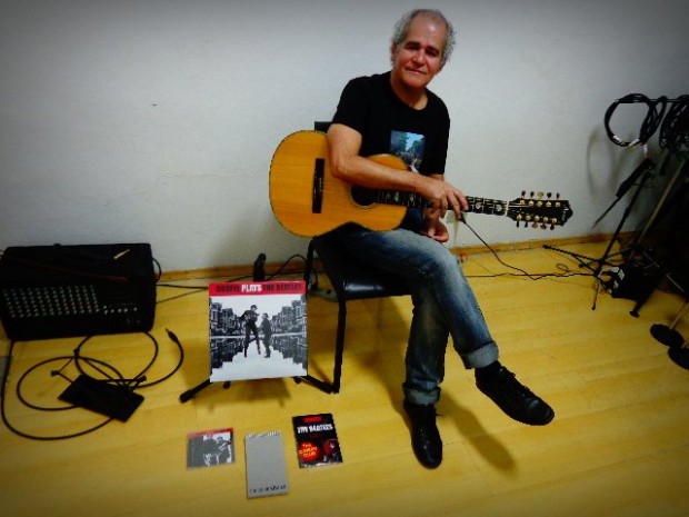 Fernando Melo em entrevista ao Música em Letras (Foto: Carlos Bozzo Junior)